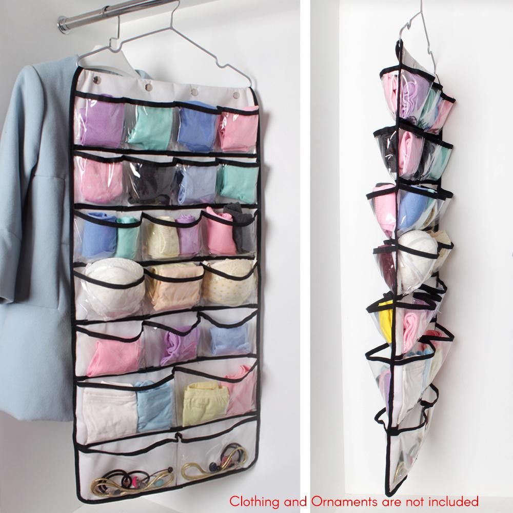 Dual-Sided Hanging Closet Organizer