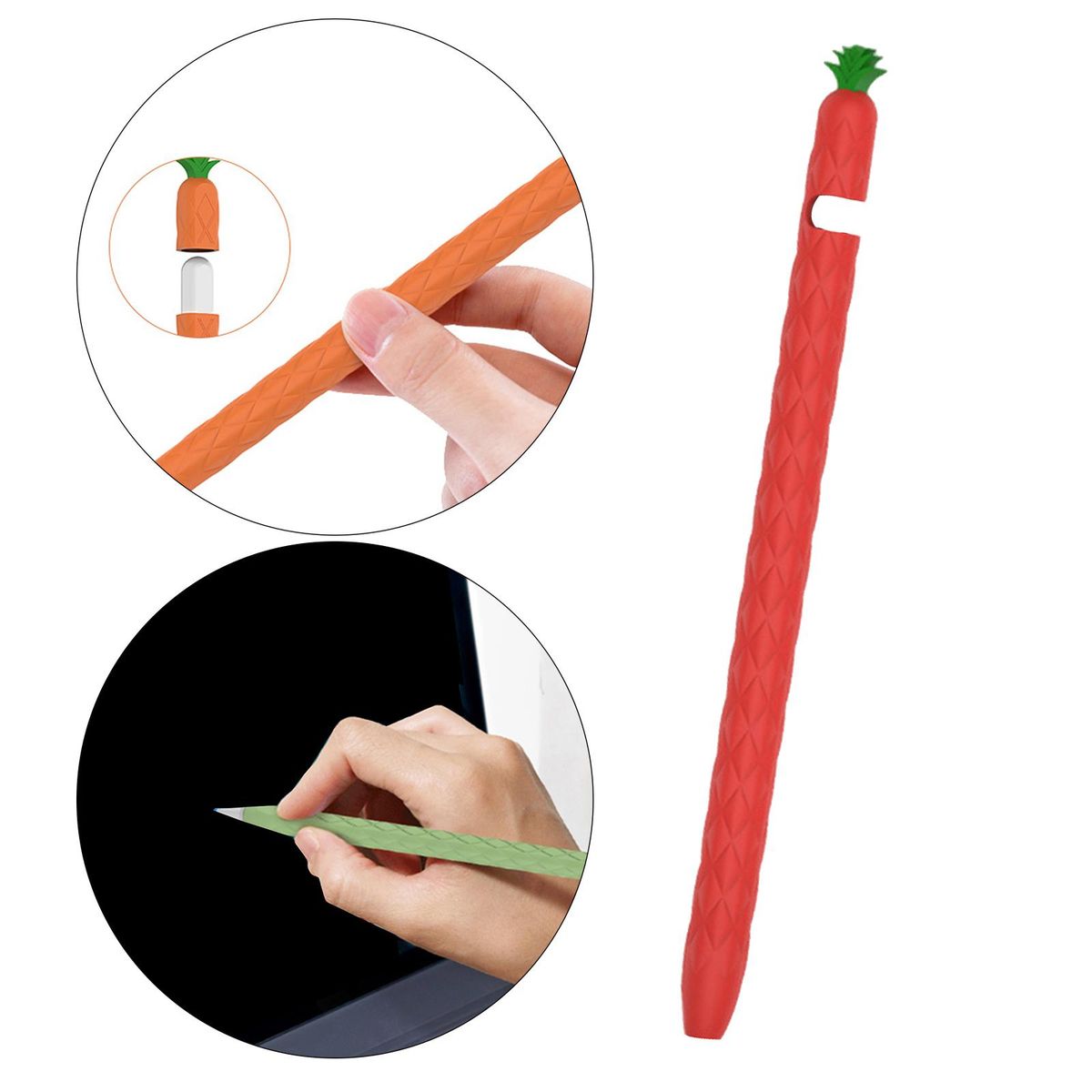 Smooth Grip Silicone Sleeve Holder Protective Case For  Red