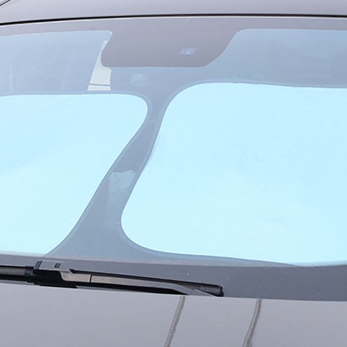 6Pcs Car Windshield Side Rear Window Sun Shade-Black Silver