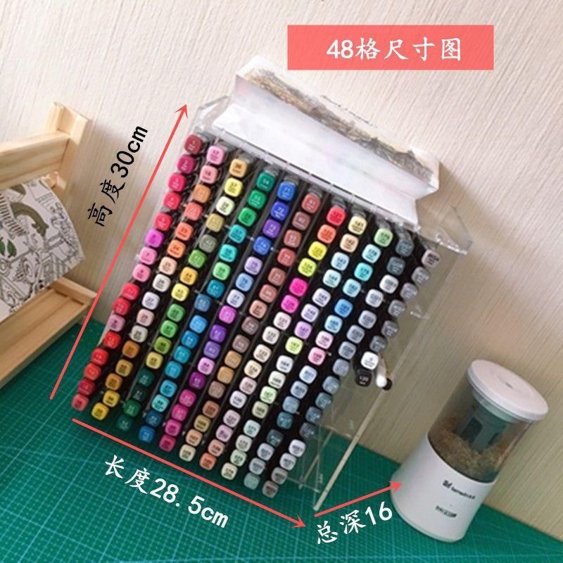 Marker Pen Storage Box Marker Pen Pen Holder Storage Rack Pen Watercolor Pen Pencil Sub-Format Acrylic Pen Holder Pen Holder Desktop