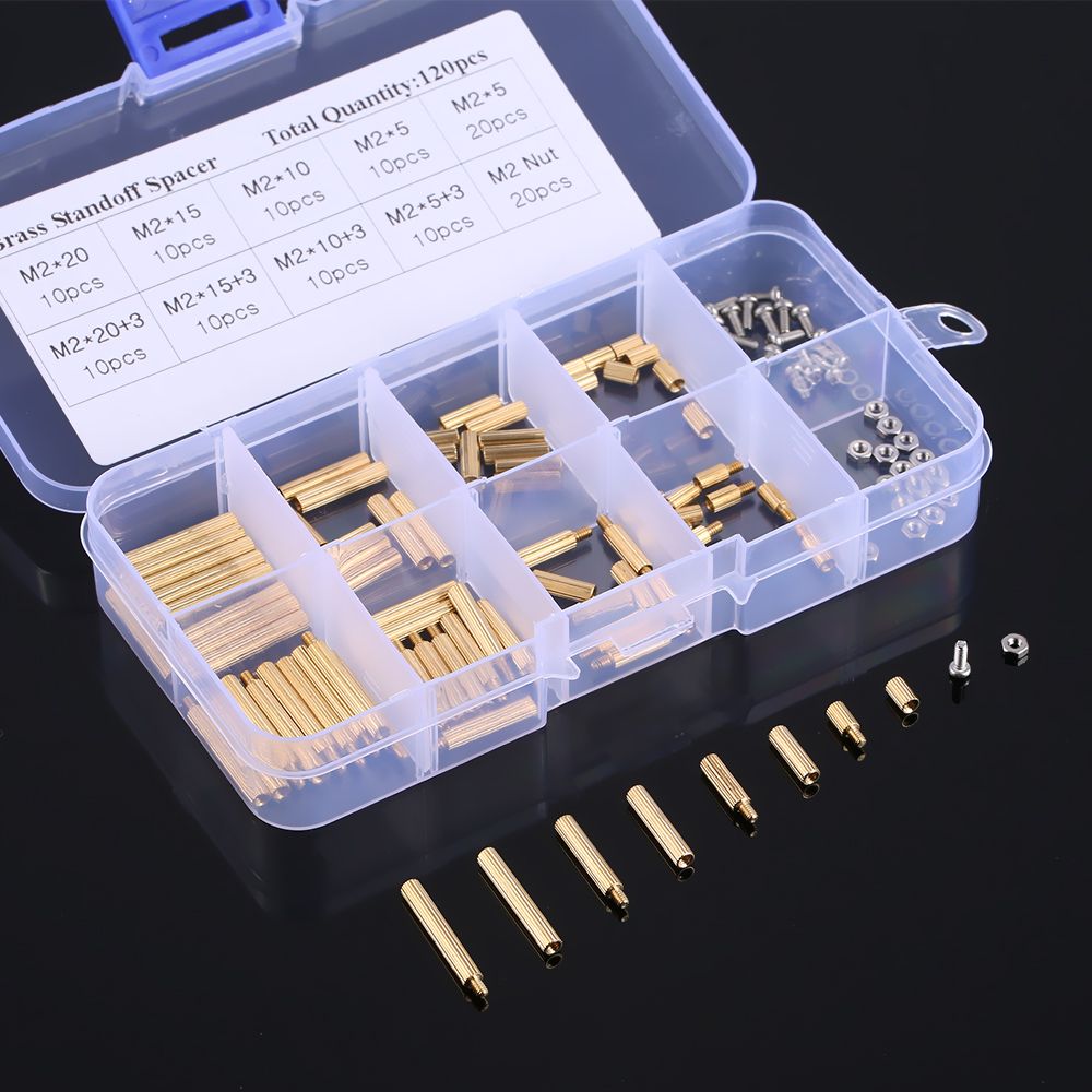 Spacing M3/M2 Screw Cylindrical Brass Threaded Pillar PCB