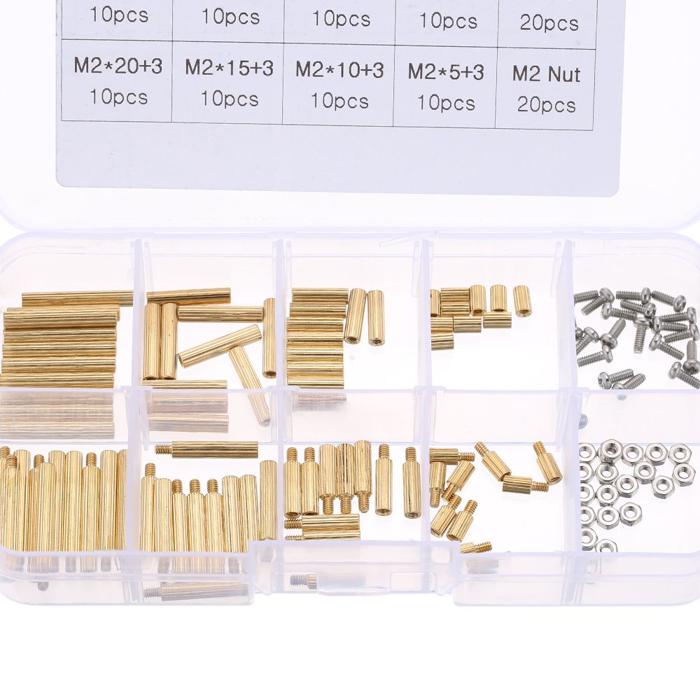 Spacing M3/M2 Screw Cylindrical Brass Threaded Pillar PCB