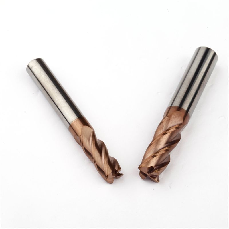 D8 L60 R0.5 Rounded End Milling Tool Machine Parts 4 Flute Radius 35 Degree Carbide Lathe Cutter