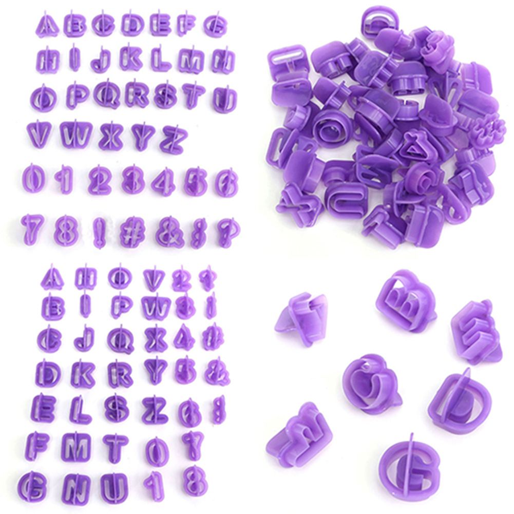 40 Pcs Icing Cutter Mold Alphabet Letter Fondant Cake DIY-