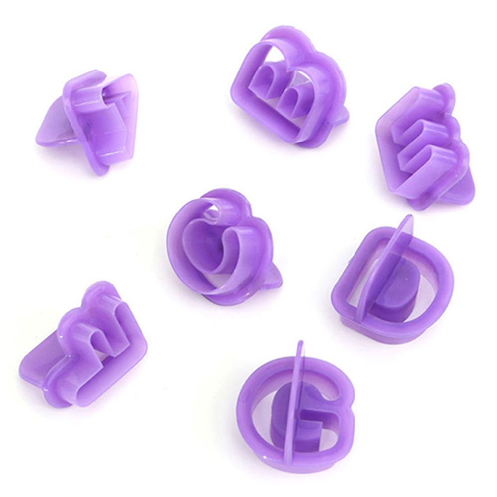 40 Pcs Icing Cutter Mold Alphabet Letter Fondant Cake DIY-