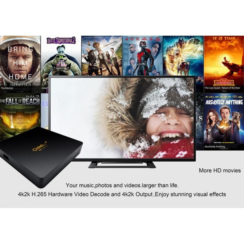 Q96 L1 Smart TV Box Android 10 Amlogic S905 Quad Core 2.4G WIFI 4K UHD Set Top Box  Media Player