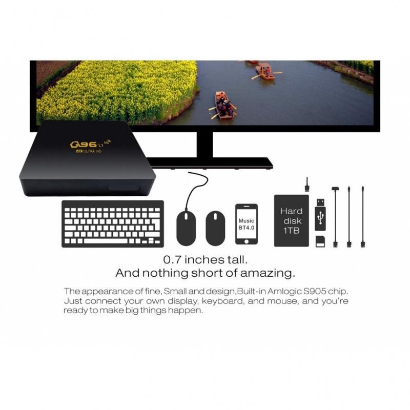 Q96 L1 Smart TV Box Android 10 Amlogic S905 Quad Core 2.4G WIFI 4K UHD Set Top Box  Media Player