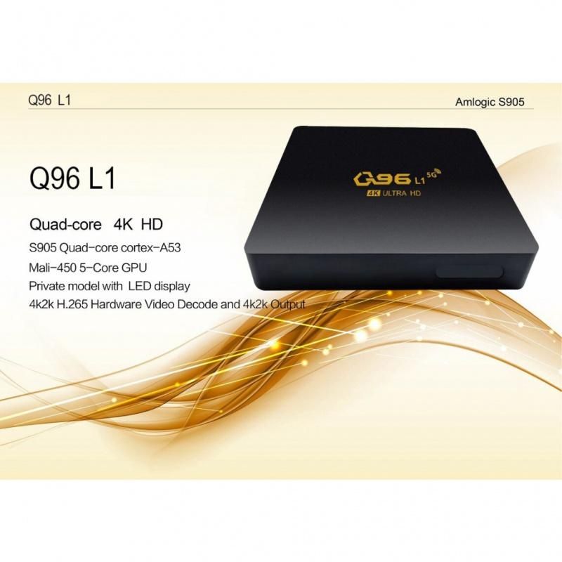 Q96 L1 Smart TV Box Android 10 Amlogic S905 Quad Core 2.4G WIFI 4K UHD Set Top Box  Media Player