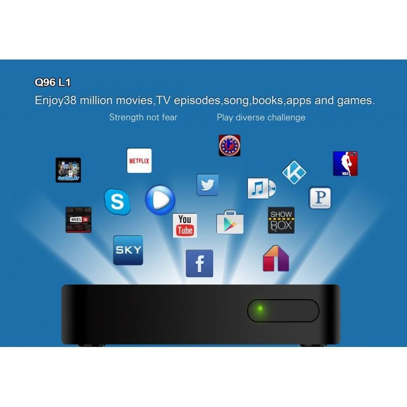Q96 L1 Smart TV Box Android 10 Amlogic S905 Quad Core 2.4G WIFI 4K UHD Set Top Box  Media Player