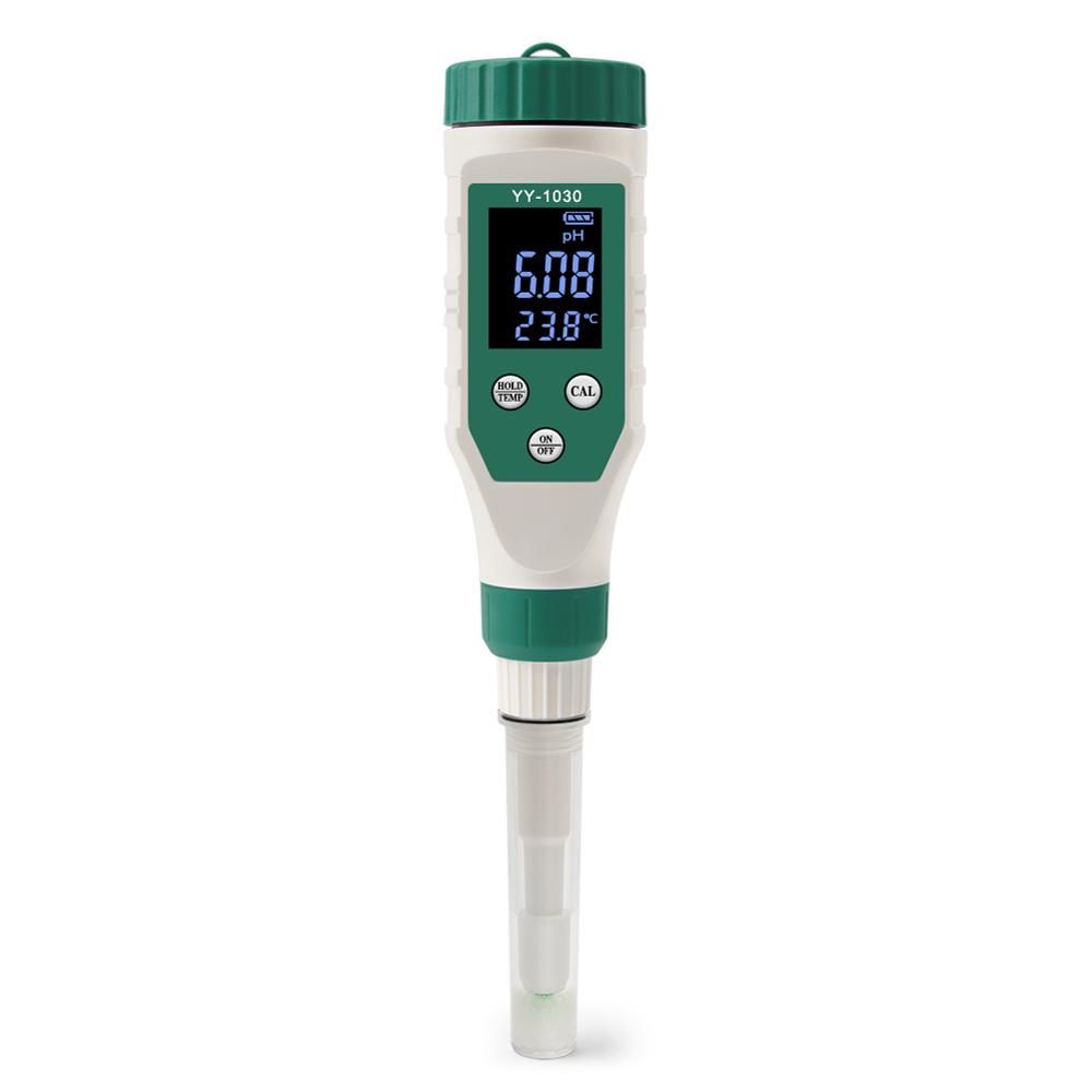 Digital Food 0.00-14.00 PH Meter High Accuracy Sensors Intelligent Temp Acidity Tester BT Mobilephone APP Control for Brewing Fruit Cheese Meat Canning