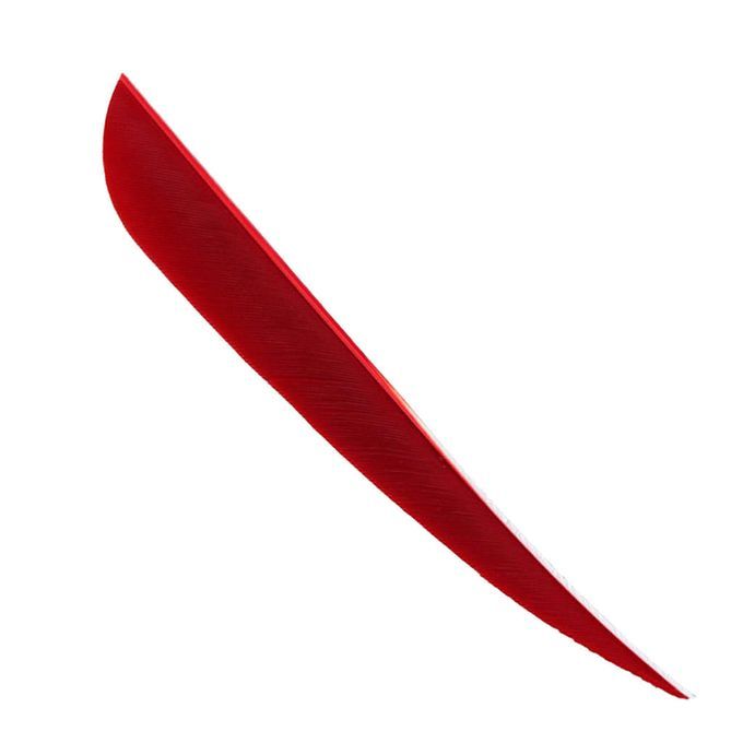 12pcs 3inch Archery Arrows Turkey Provides Fletching Wings Red Red