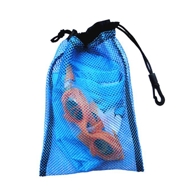 2pcs Durable Mesh Stuff Bag W Sliding Drawstring Cord Closure For