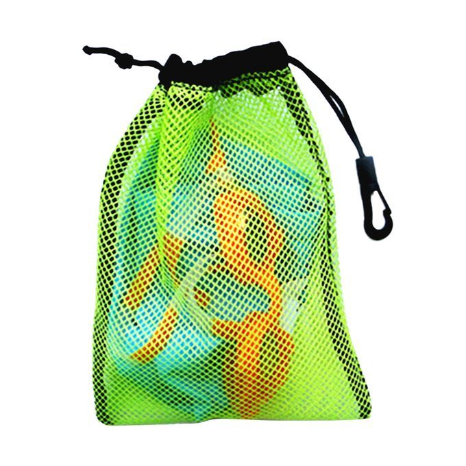 2pcs Durable Mesh Stuff Bag W Sliding Drawstring Cord Closure For