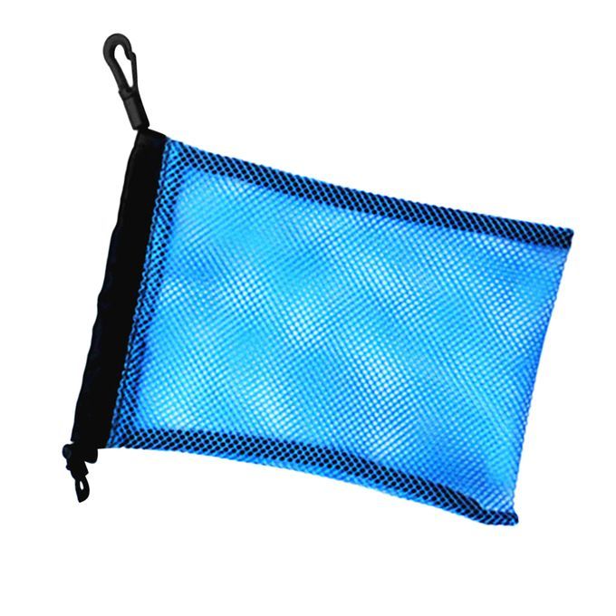 2pcs Durable Mesh Stuff Bag W Sliding Drawstring Cord Closure For