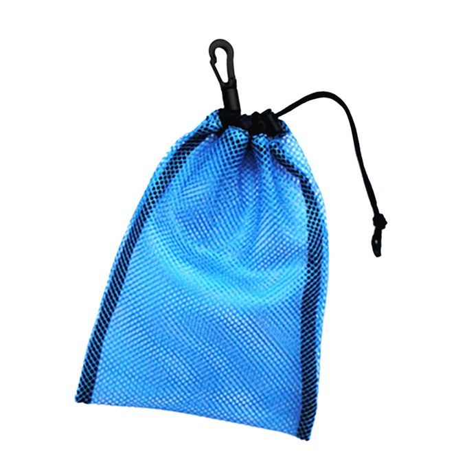 2pcs Durable Mesh Stuff Bag W Sliding Drawstring Cord Closure For