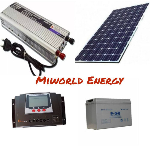 1000w Inverter+100a Battery And Solar Panel