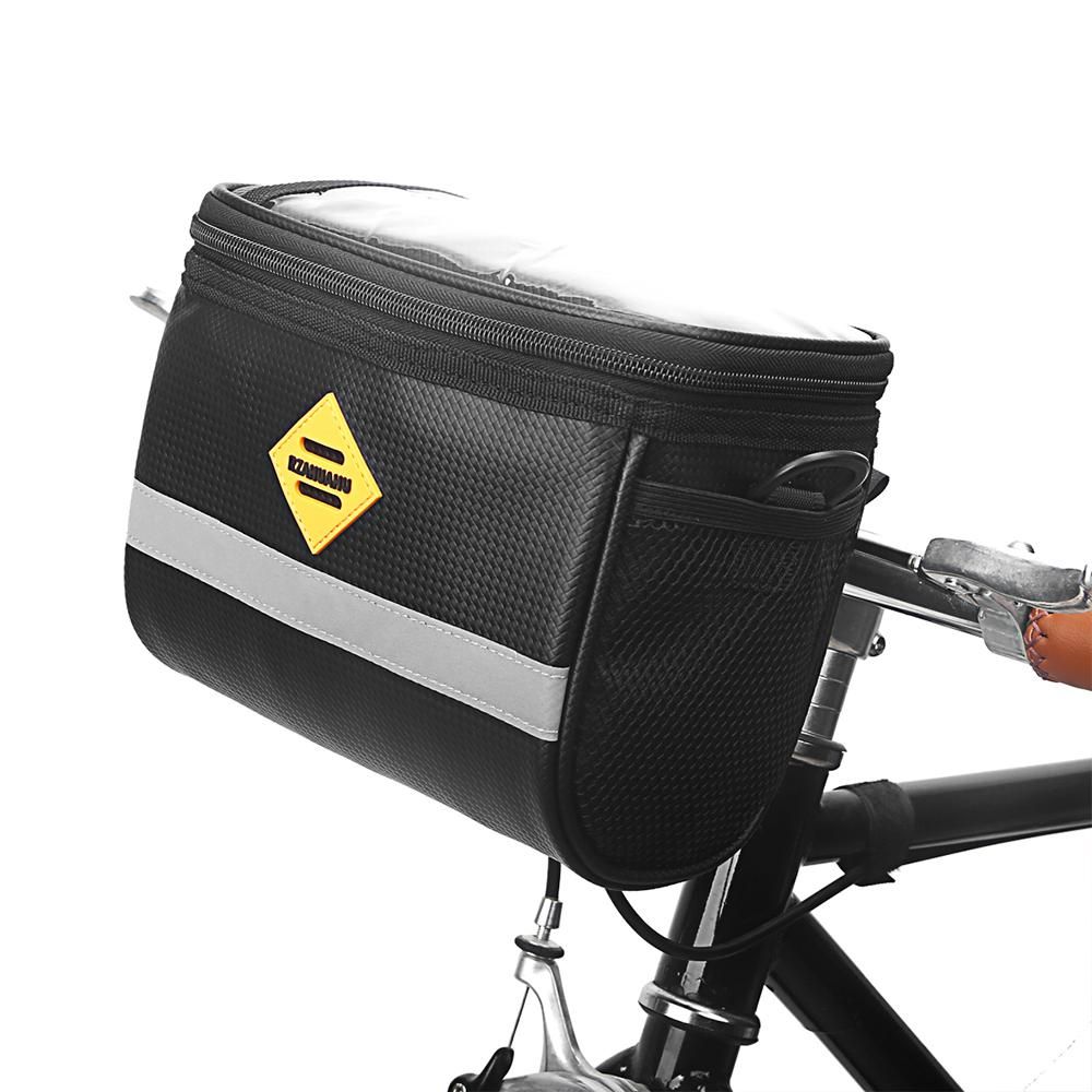 Insulated Bicycle Handlebar Cooler Bag Waterproof MTB Bike Cycling Handlebar Basket Front Bag Pannier Shoulder Bag