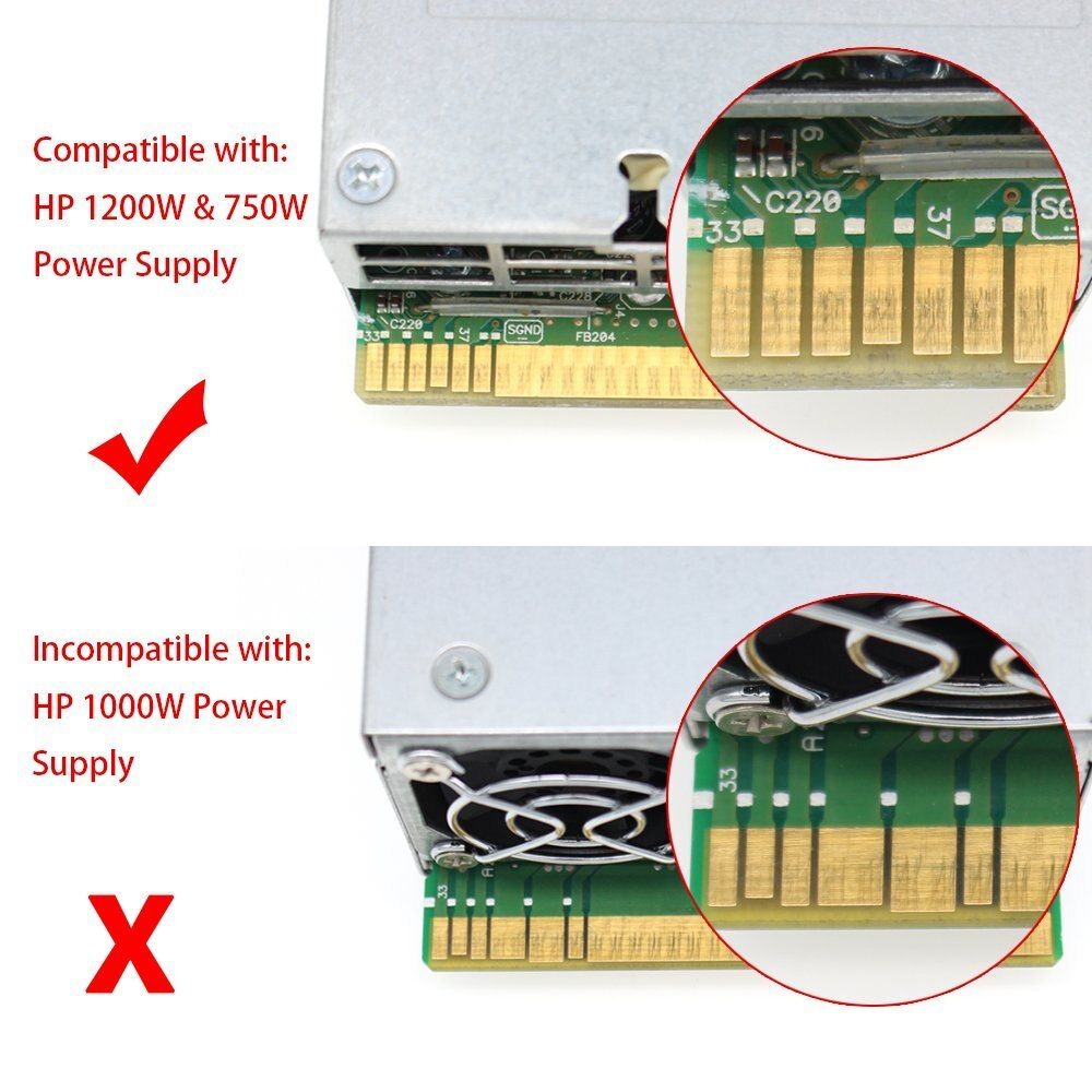 1200w 750w Breakout Board + 12pcs 6P Male To (6+2)8P Male
