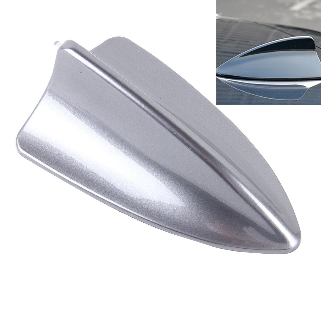 A-881 Shark Fin Car Dome Antenna Decoration(Grey)