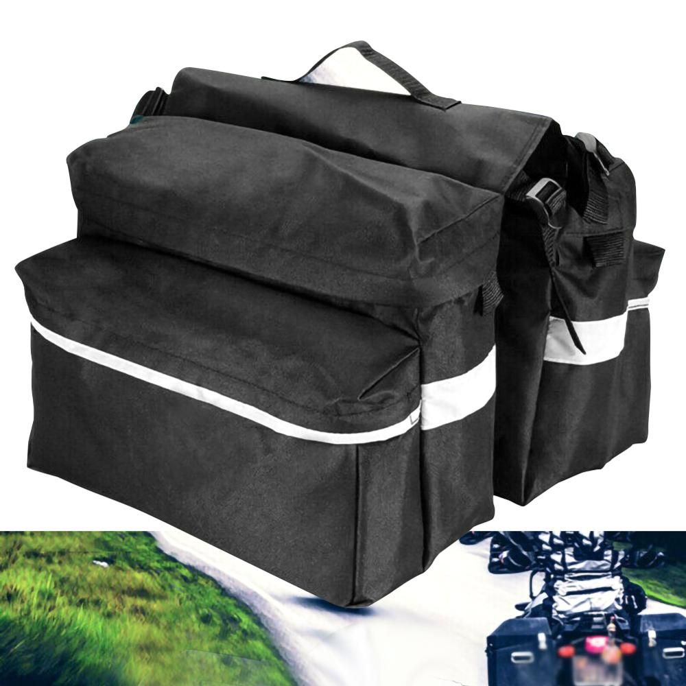 Motorcycle Scooter ATV 600D Oxford Luggage Waterproof Saddleba
