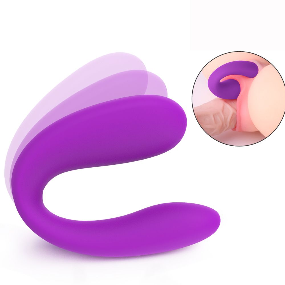 U Shape Dildo Vibrating G-spot Vibrator Clitoris Strong