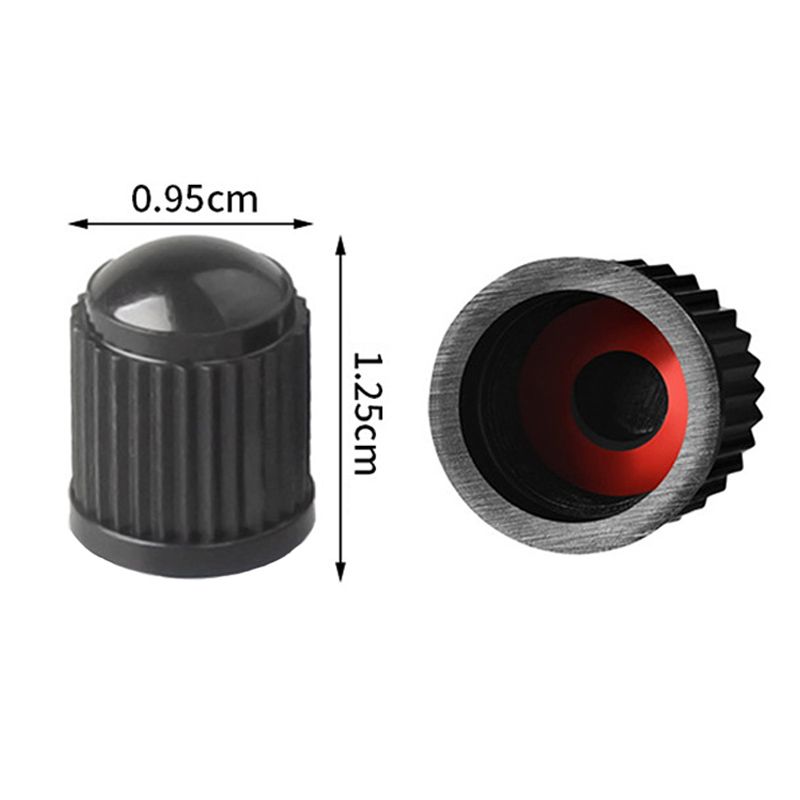 20PCS Car Tire Valve Plastic Black Bike Tyre Valve Caps