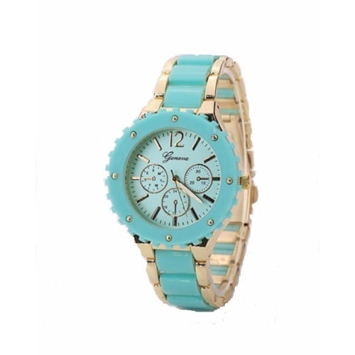 Rhinestone Wristwatch - Blue