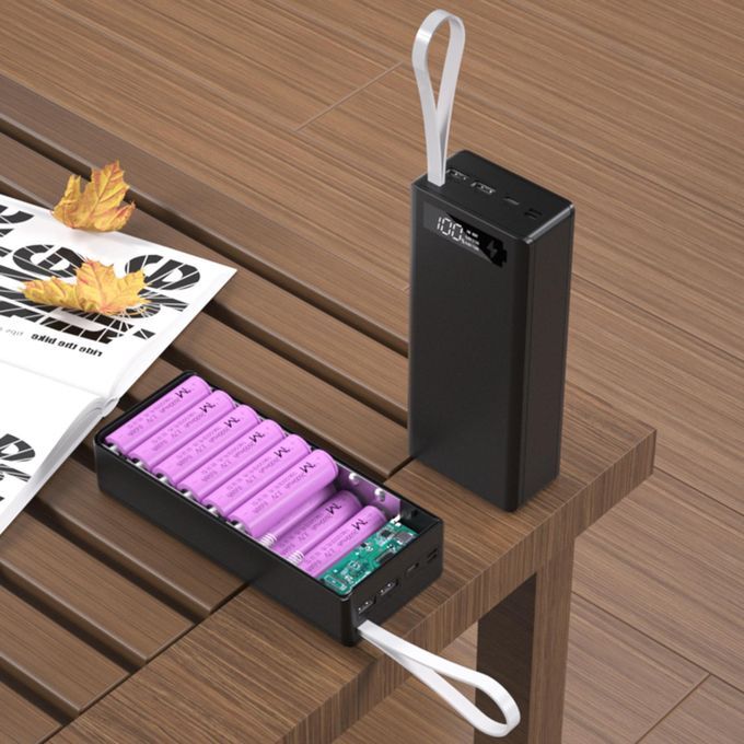 Battery Storage Box QC3.0 DIY  For 16x 18650 C16 Black
