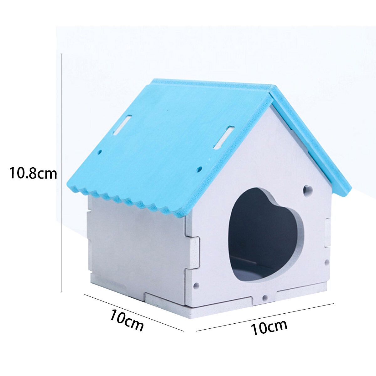 Board Hamster Nest House Pet Home Stairs For Small Pet Sleeping Bed -- Blue/ Green/ Pink Blue