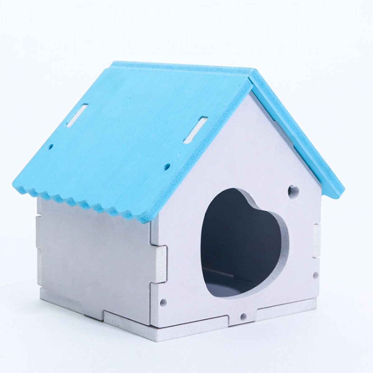 Board Hamster Nest House Pet Home Stairs For Small Pet Sleeping Bed -- Blue/ Green/ Pink Blue