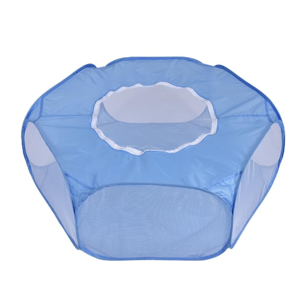 Small Animals Playpen Cage Enclosure For Hamster Rabbit Sky Blue