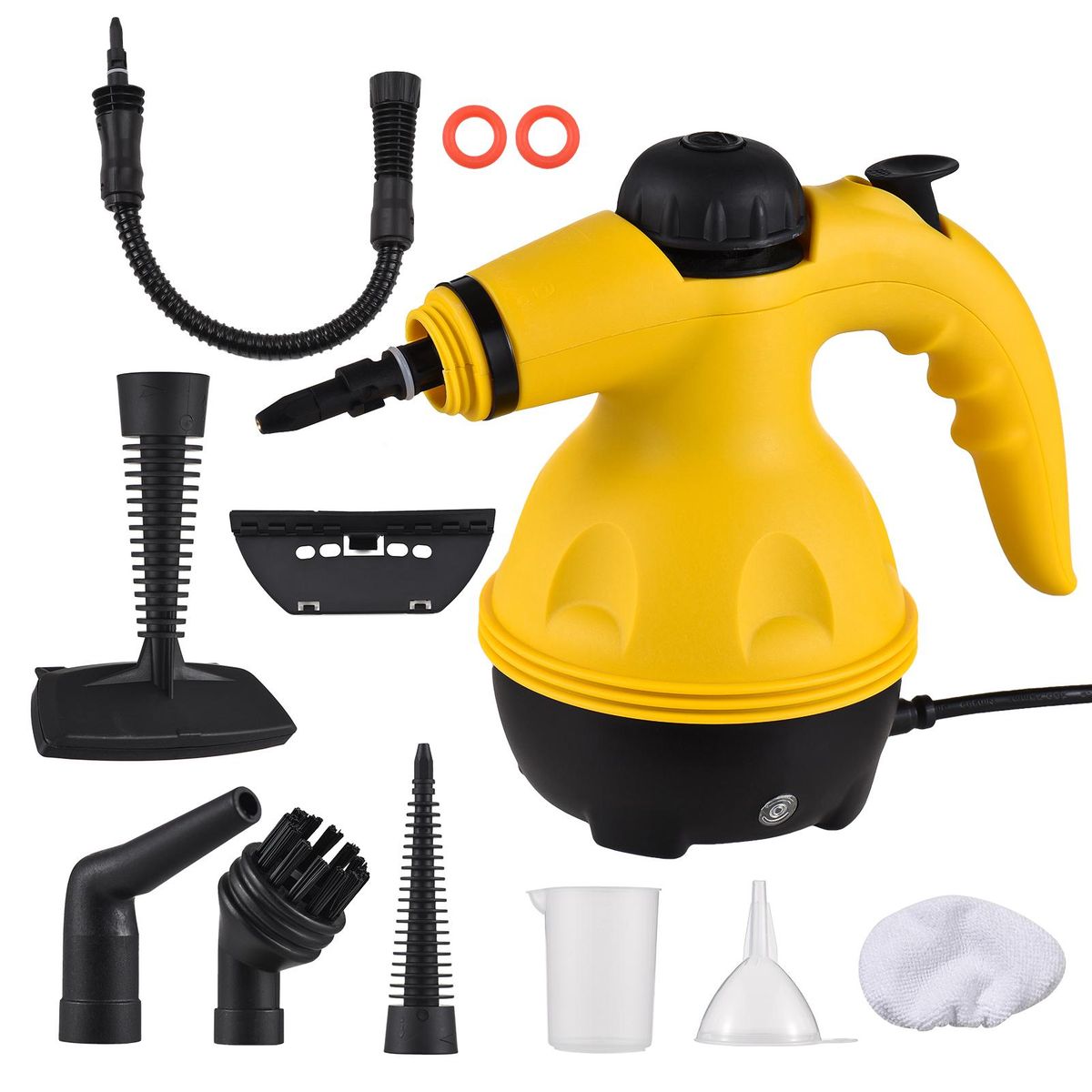 Handheld Steam Cleaner 1000W Portable High Temperature Pressurized Steam Cleaning Machine with 10PCS Accessory for Kitchen Sofa Bathroom Car Window