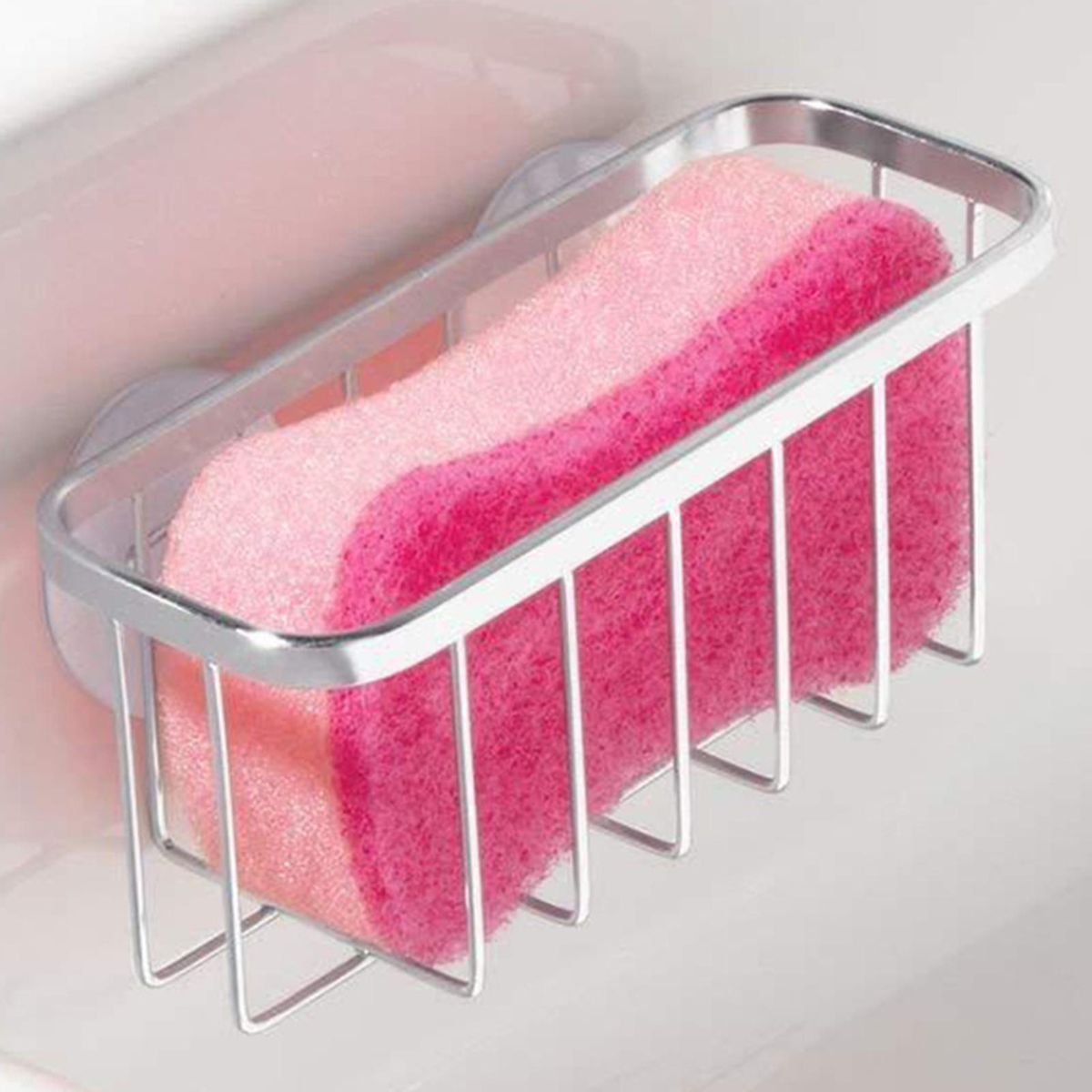 Kitchen Sponge Holder Stainless Steel Sink Basket Sorage Braket Rustproof Waterproof Liquid Drainer Rack