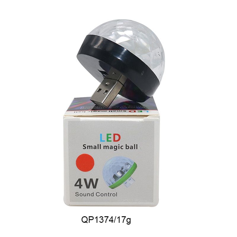 USB Mini Laser Light Music Stage Light Show Club Disco DJ Light Laser Projector Sound Control Crystal Magic Ball Effect Lights Black Body