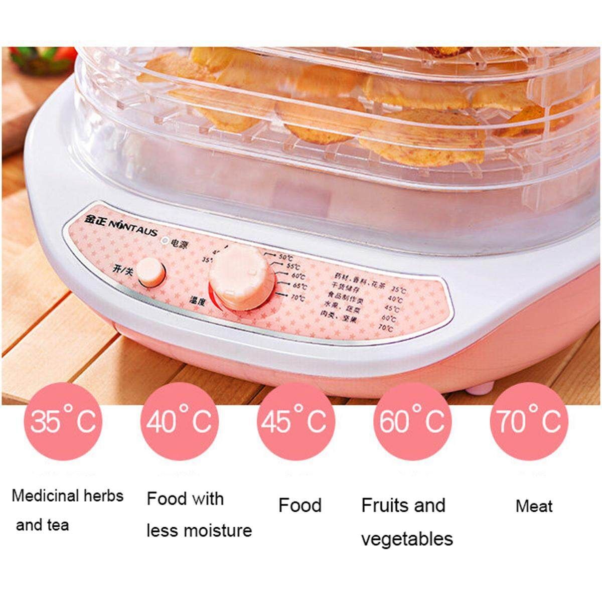 Fruit Dehydrator 5 Layer Household Vegetable Herb Meat Drying Machine Snacks Small Food Dryer Good Package Air Dryer