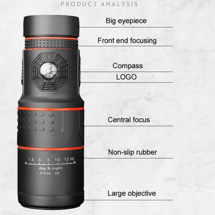 FEIRSH 12x50 High-definition Night Vision Monoculars T01 12x50