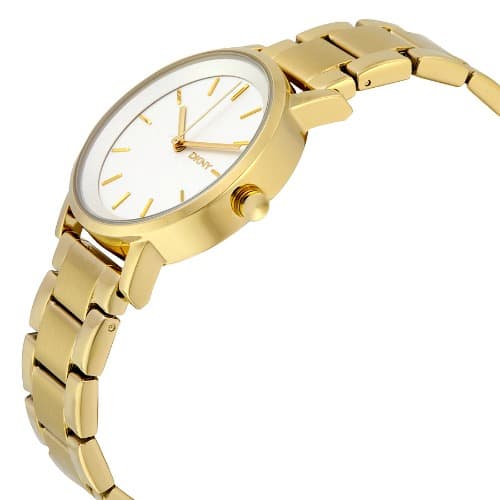 Soho White Dial Gold-tone Ladies Watch