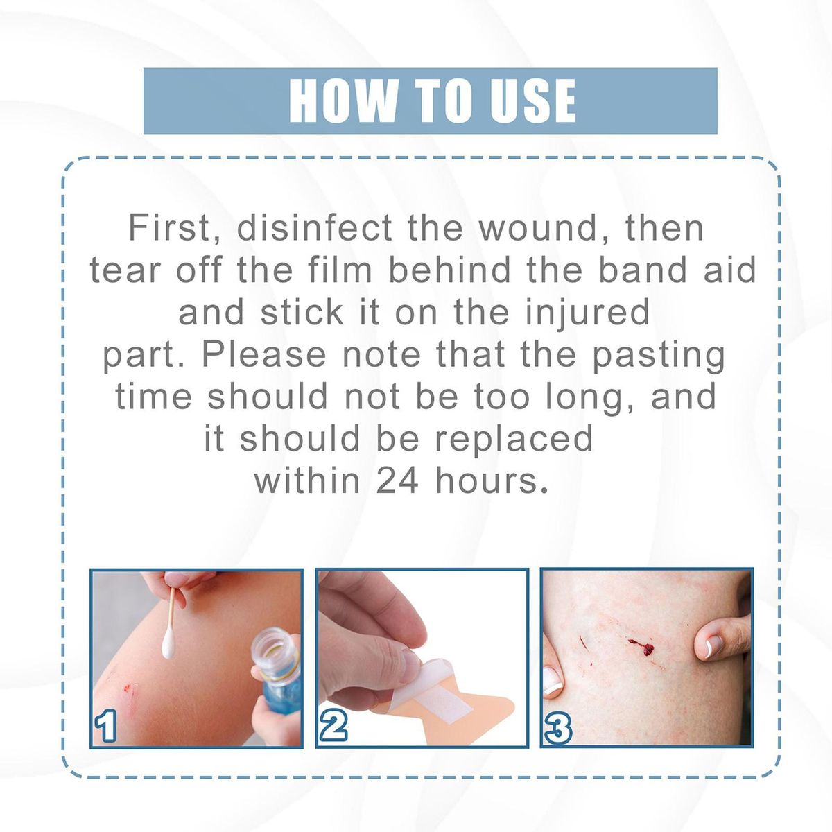 South Moon 30Pcs Fabric Bandages Butterfly Band Aid Rapid Hemostasis Wound Protection Breathable Waterproof