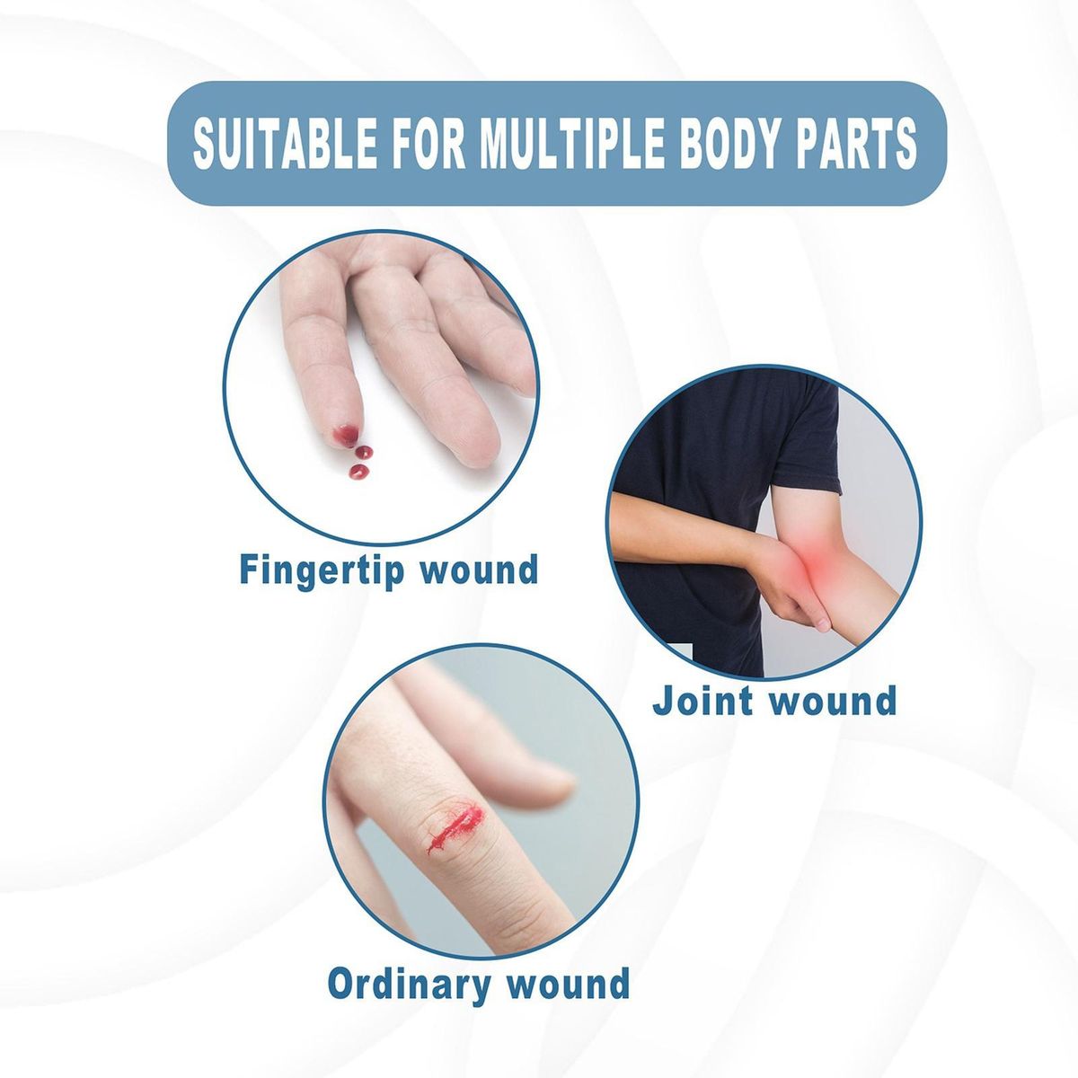 South Moon 30Pcs Fabric Bandages Butterfly Band Aid Rapid Hemostasis Wound Protection Breathable Waterproof