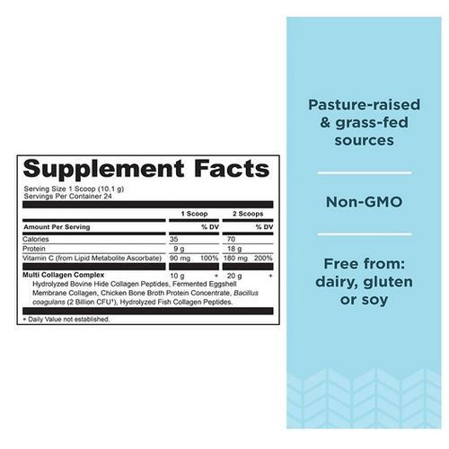 Multi Collagen Protein 1,11,111,V And X 16oz 454grm
