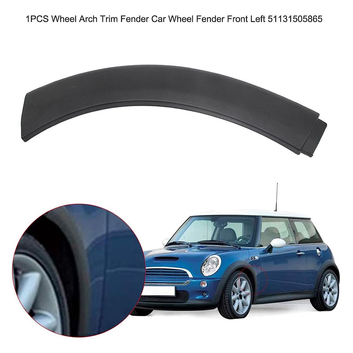 51131505864 Front Wheel Left Rear Wheel Arch Hood Fender for BMW