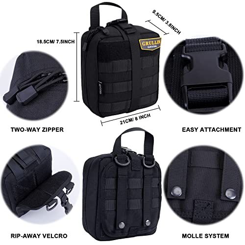 GRULLIN IFAK Trauma First Aid Kit Tactical Molle Military Em