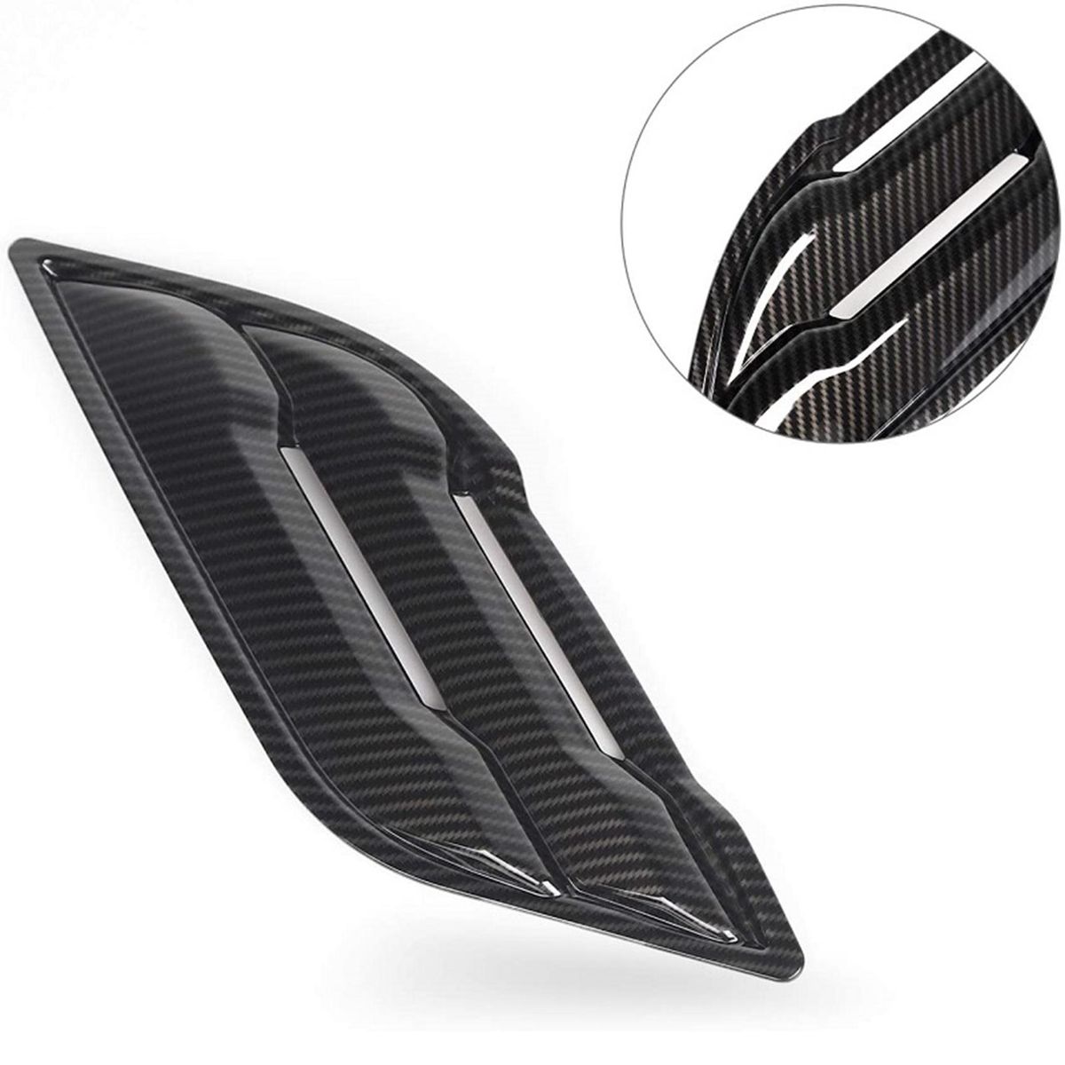 2Pcs Car Front Fender Side Air Vent Cover Trim Air Vent