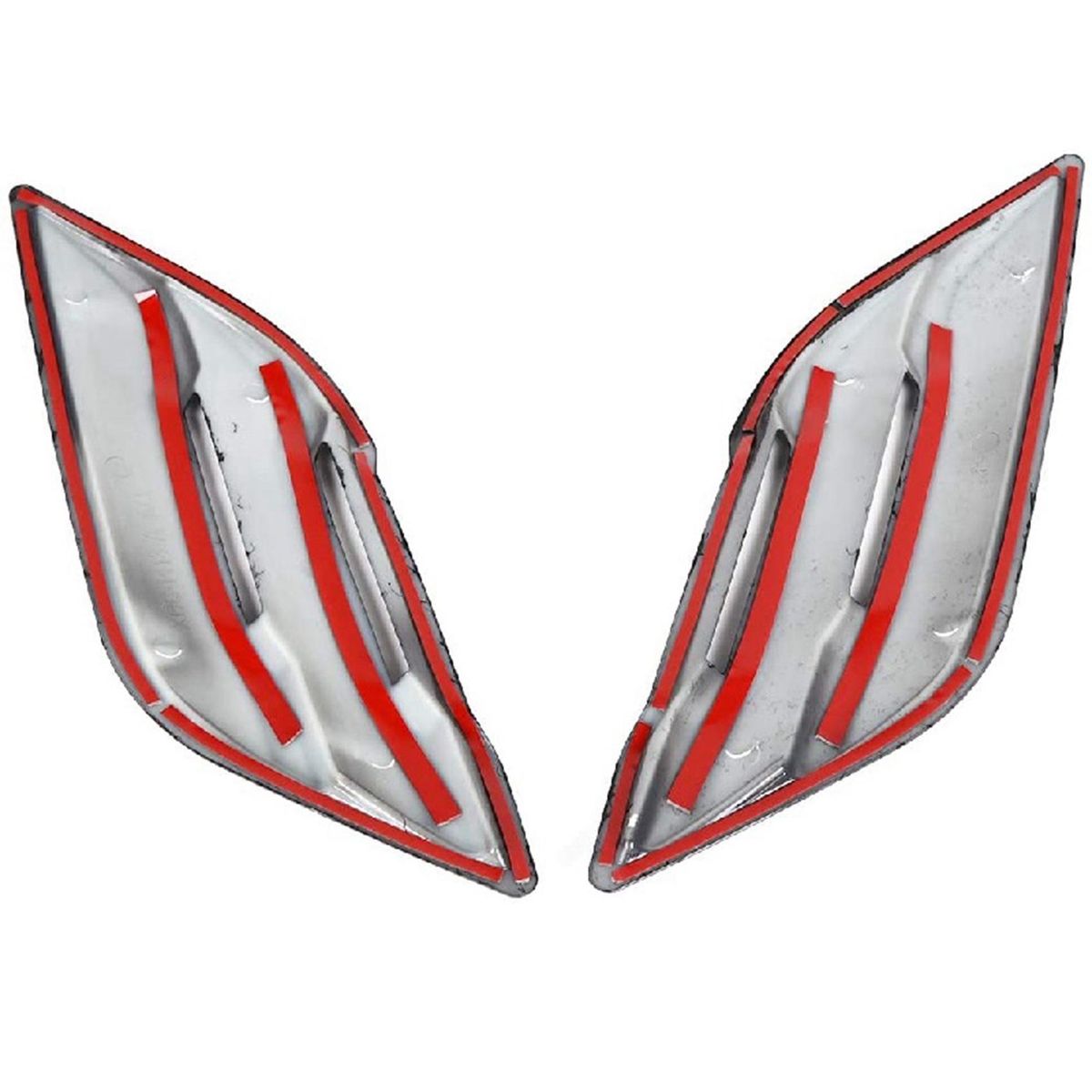 2Pcs Car Front Fender Side Air Vent Cover Trim Air Vent