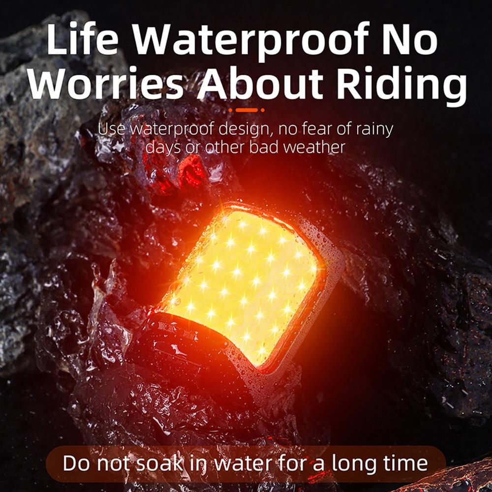 USB Rechargeable Bicycle Warning Red Light Waterproof Bike Tail Light High Brightness Bike Rear Lamp Safety Night Cycling Accessories