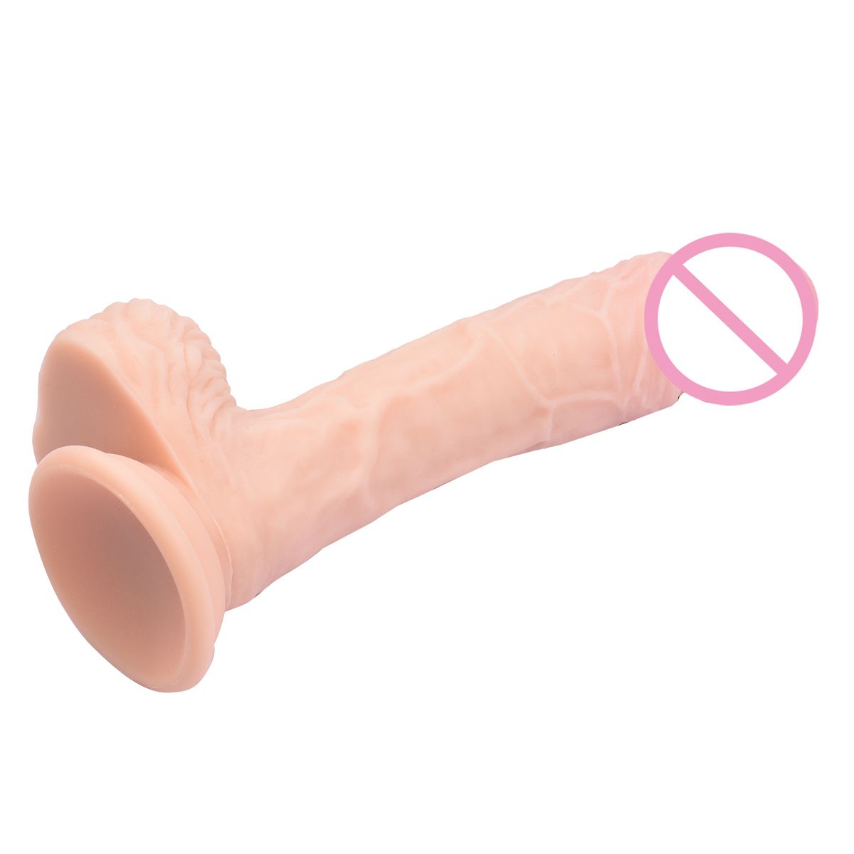 QP-0602-M Silicone Realistic-Dildo With Suction Cup