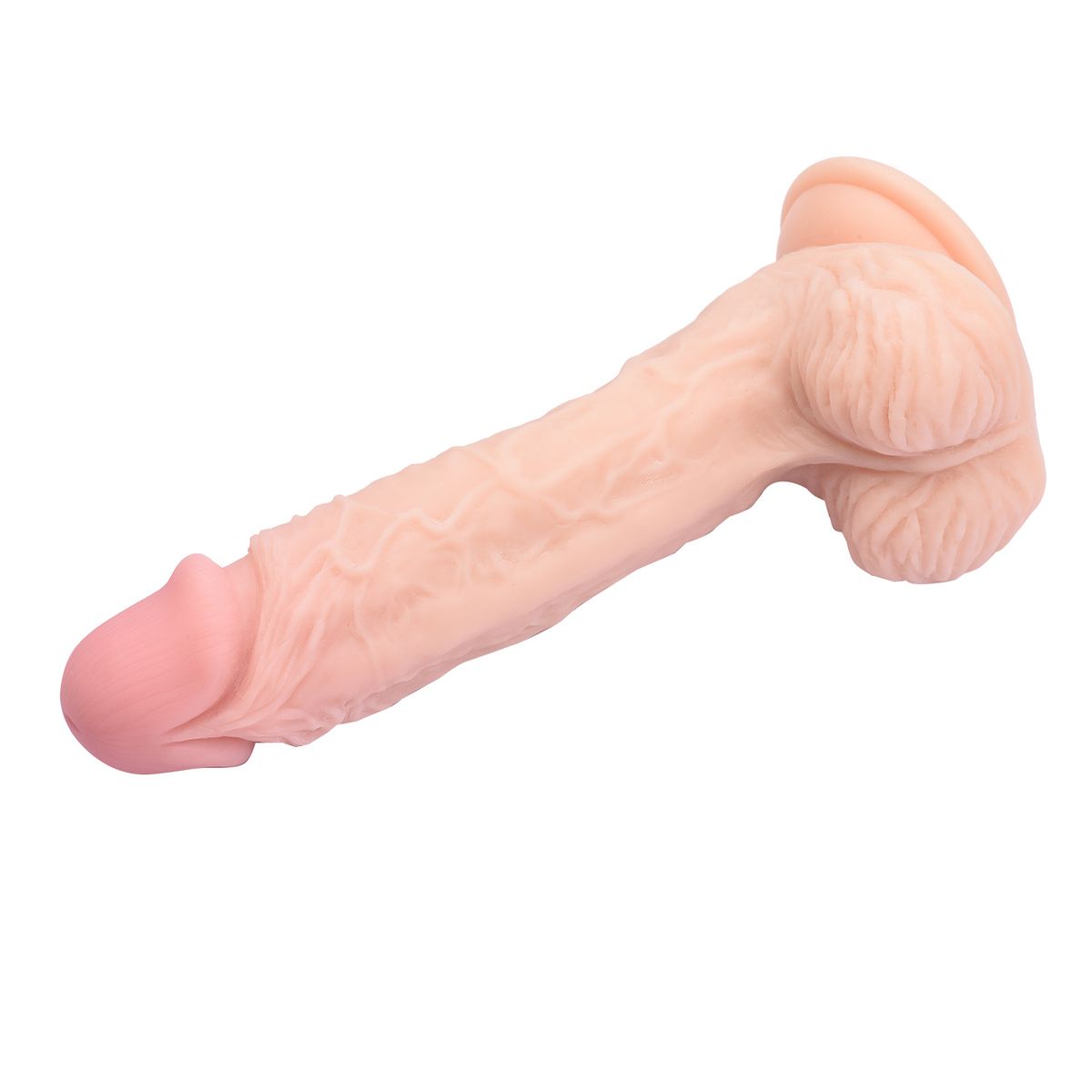 QP-0602-M Silicone Realistic-Dildo With Suction Cup