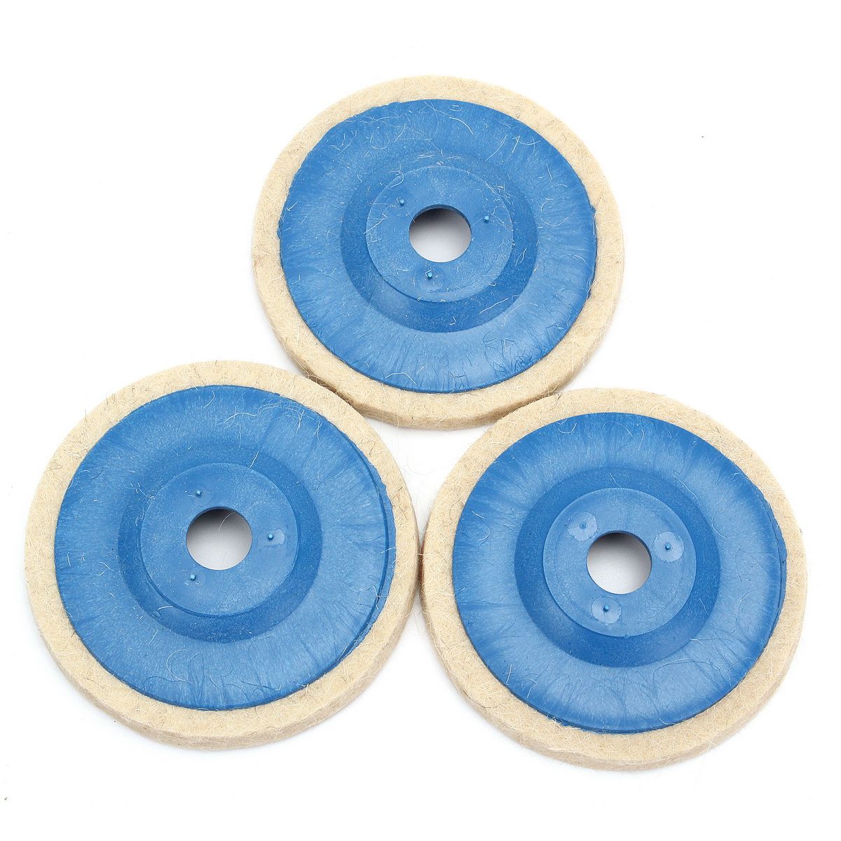 27Pcs 100mm 4 Inch Round Grinding Wool Pad Polishing Wheel Felt Buffer Disc Set