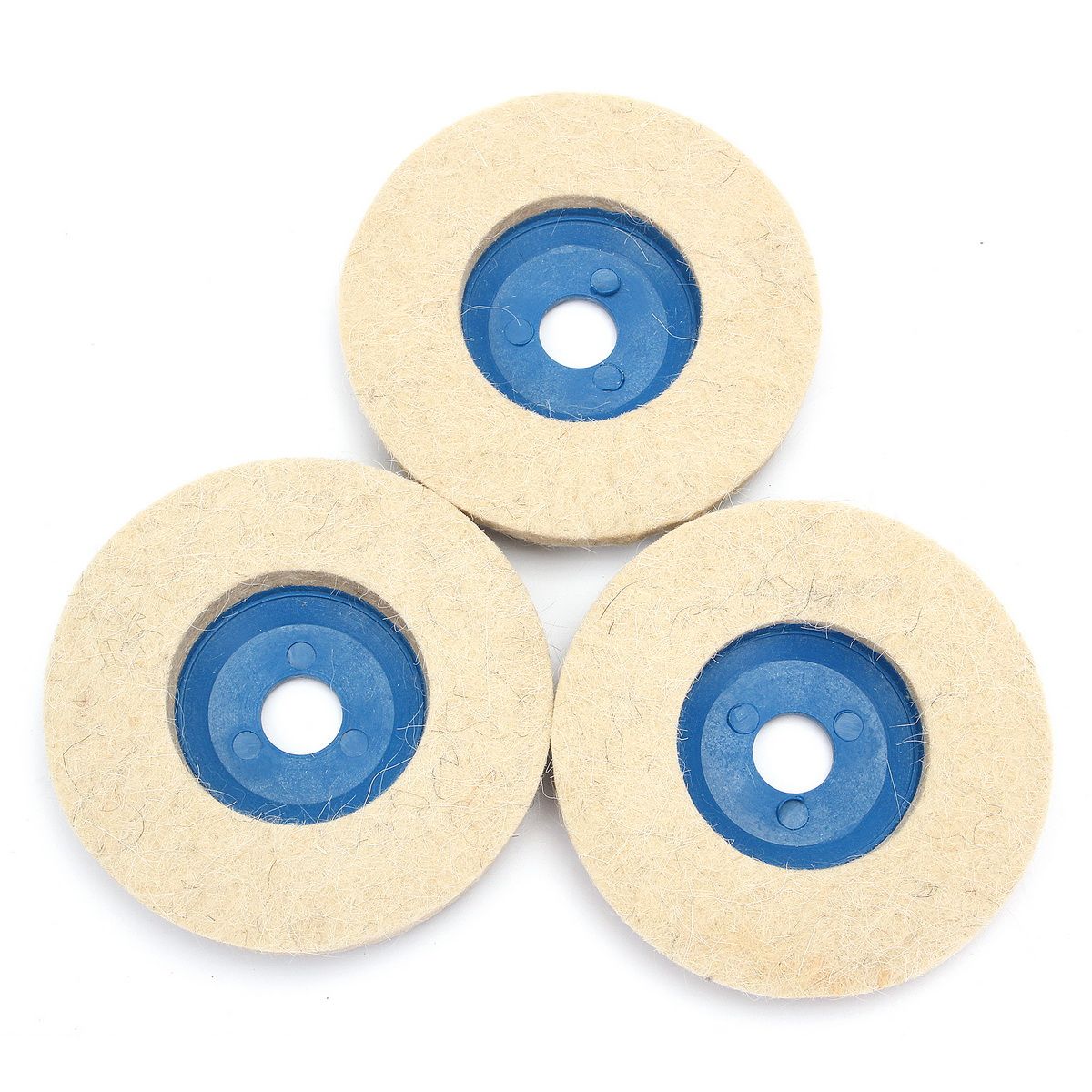 27Pcs 100mm 4 Inch Round Grinding Wool Pad Polishing Wheel Felt Buffer Disc Set