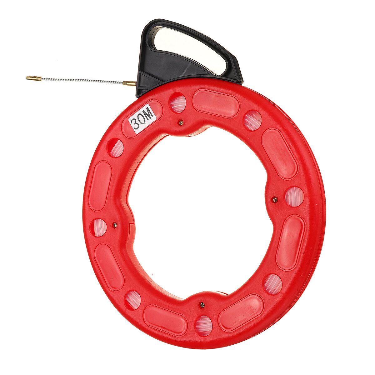 20M/30M 3mm/4mm Fiberglass Fish Tape Reel Puller Flexible Nylon Conduit Ducting Pulling Wire Cable